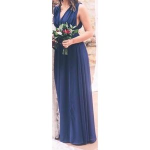 Navy Blue Maxi Dress